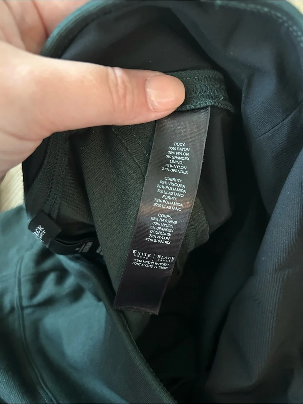 White House Black Market Dark Green Leggings